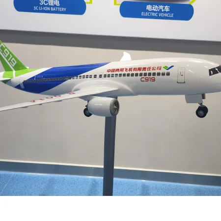 1m Large Aircraft Model, Zinc Alloy with Automotive Paint Finish, Custom Color & Logo Available